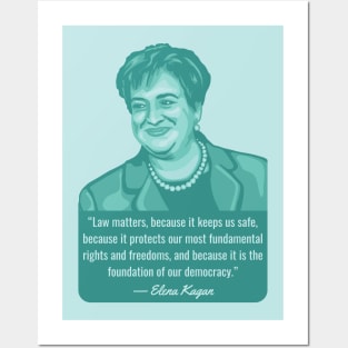 Elena Kagan Portrait and Quote Posters and Art